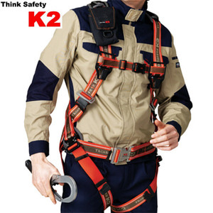 K2전체식안전벨트(KB-9202/알루미늄,원터치벨트,엘라스틱죔줄,대구경)[M,L사이즈]